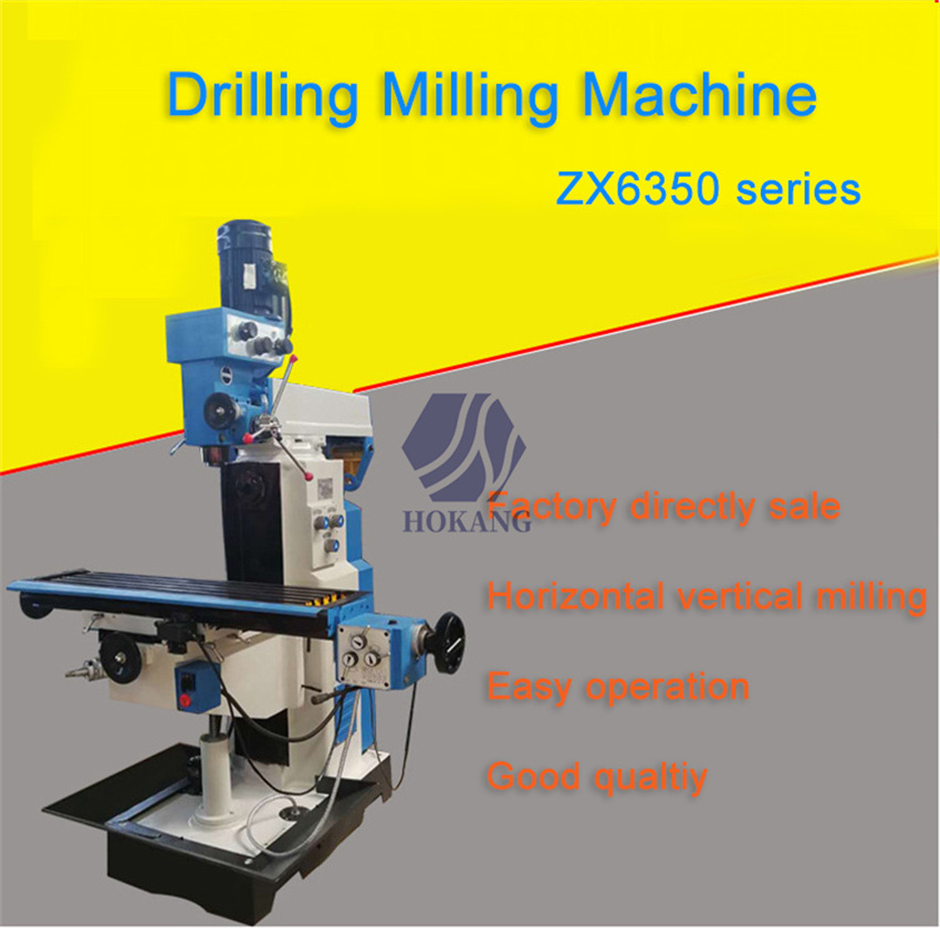 Metal Processing 3 Axis Digital Readout Zx6350 CNC Drilling Milling Machine Price