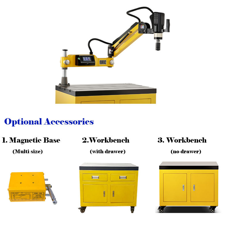 Hot Sale Universal Auto Nut Tapper Screwing Machine M16 Automatic M36 Self-tapping Thread Flexible Arm Electric Tapping Machine