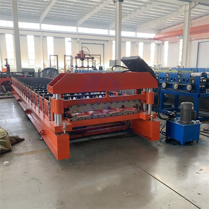 Popular sale Chile Peru TR4 TR5 single layer zinc aluminium roofing sheet making machine