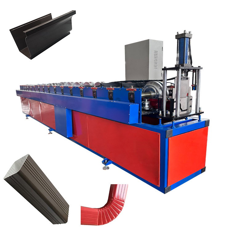 High Performance Galvanized Color Steel Rain Downspout Tube Rain Gutter Pipe Roll Forming Machine