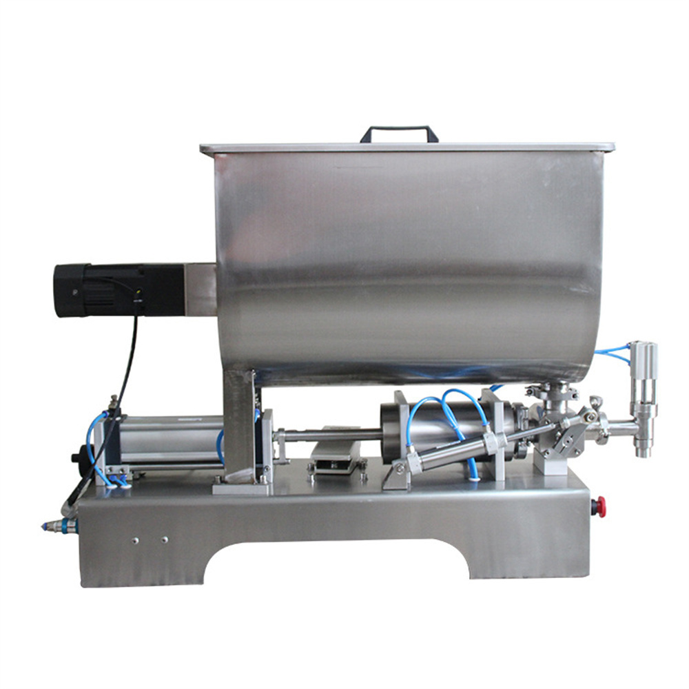 Manufacture Price Horizontal Semi Automatic Pneumatic Paste Chili Sauce Filling Machine Oil Liquid Jam Mixing Filling Machines