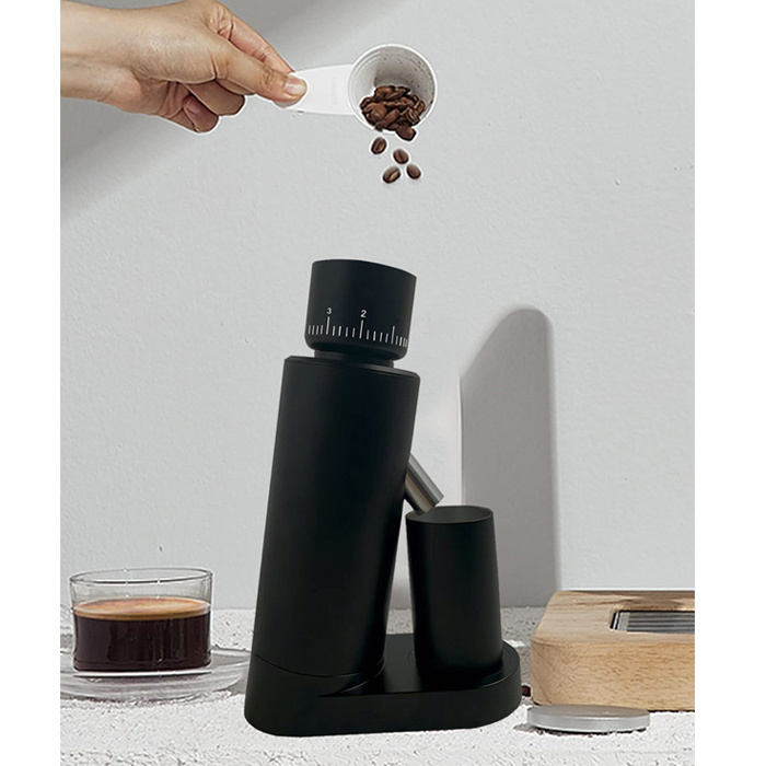 Aluminum Automatic Electric Burr Coffee Grinder Professional Espresso Mill Coffee Bean Grinder