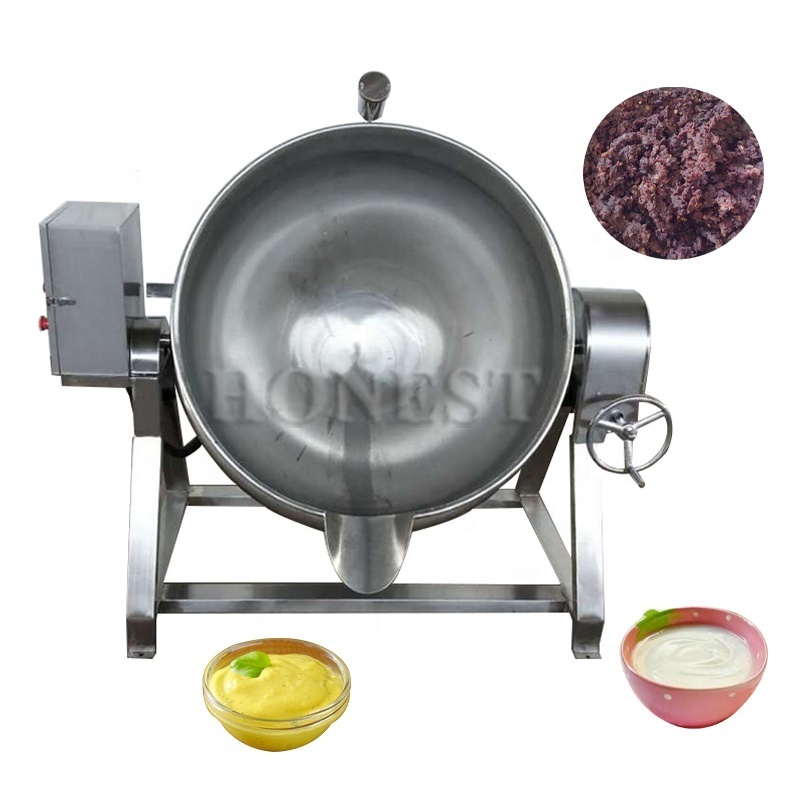 Automatic Cooking Soup Pot Stirrer Stirs Mixer / Gas Sauce Food Cooking Mixer Machine With Stirrer / Gas Cooking Kettle