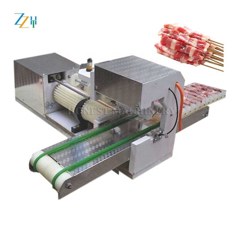 High Automation Mutton Beef Skewer Machine / Automatic Skewer Meat Stick Machine / Meat Skewer Machine