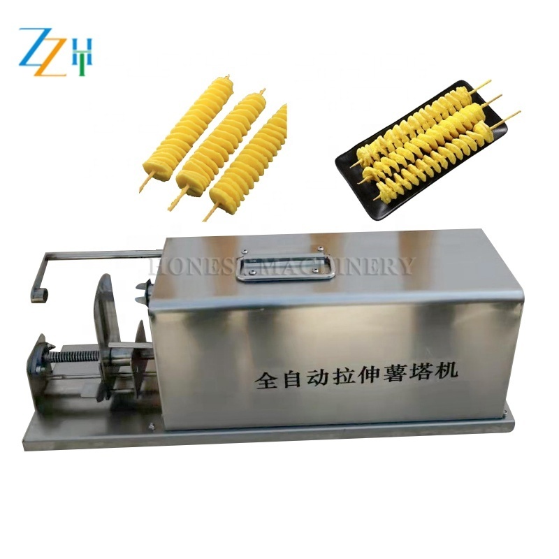 Made In China Potato Chips Slicing Machine / Potato Chips Cutting Machine Price / Spiral Potato Cutter