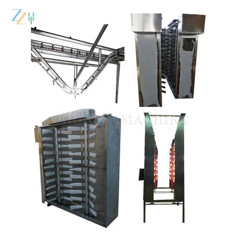 Simple Operation Pig Singe Gas Burner / Pig Slaughter Equipment Scraper / Pig Scalding And De-hairing Machine