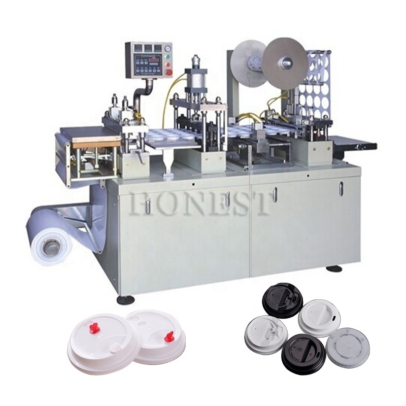 Automatic Plastic Cup Lid Forming Machine / Paper Cup Lid Machine / Coffee Cup Lid Machine