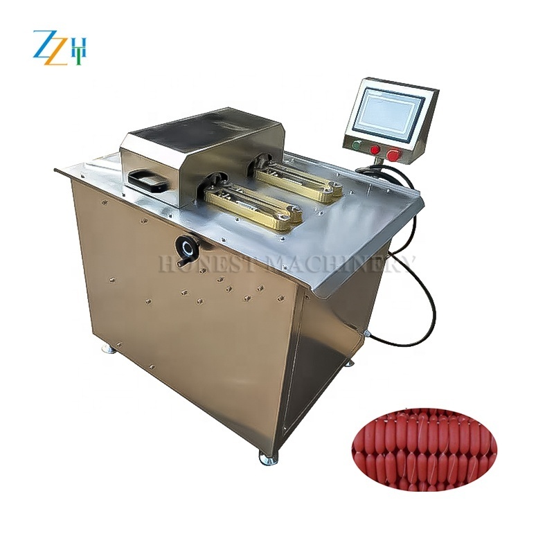 Single Line Sausage Linker / Sausage Tying Machine / Electric Sausage Cable Tie Machine