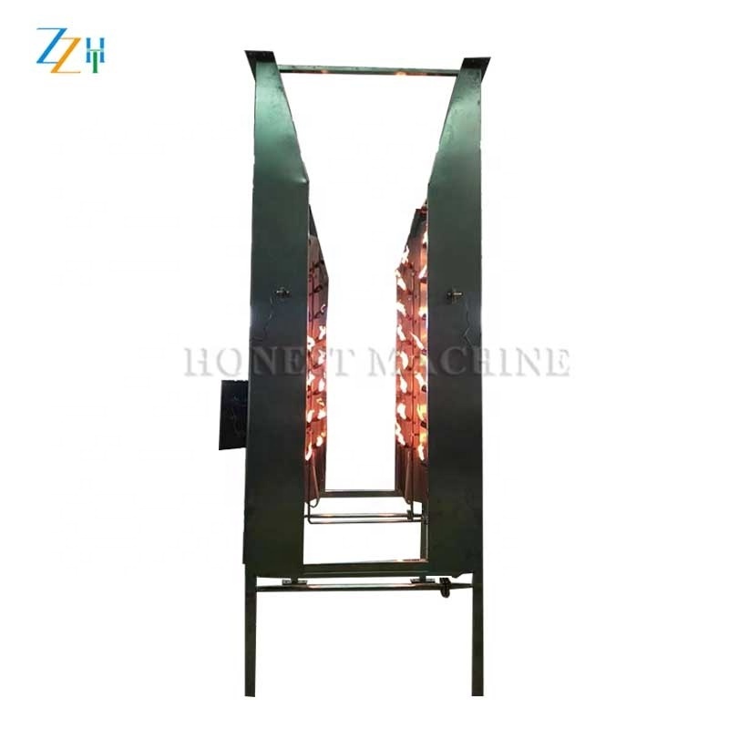 Simple Operation Pig Singe Gas Burner / Pig Slaughter Equipment Scraper / Pig Scalding And De-hairing Machine