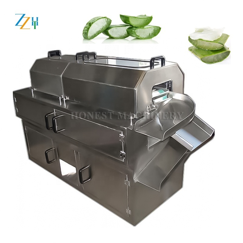 High Efficiency Electric Aloe Vera Processing Plant / Aloe Washing Peeling Machine / Aloe Dicing Machine