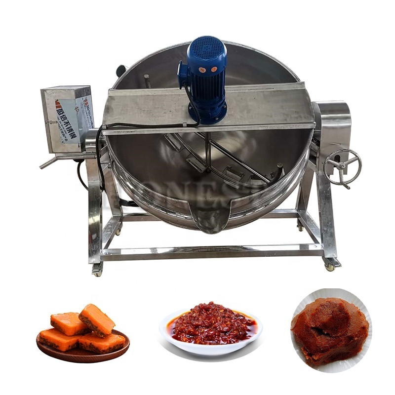 Automatic Cooking Soup Pot Stirrer Stirs Mixer / Gas Sauce Food Cooking Mixer Machine With Stirrer / Gas Cooking Kettle