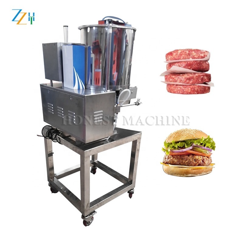 Full Automatic Industrial Burger Patty Machine / Meat Pie Making Machine / Hamburger Patty Maker