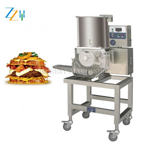 Full Automatic Industrial Burger Patty Machine / Meat Pie Making Machine / Hamburger Patty Maker