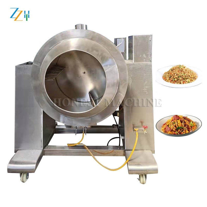 Easy Operation Commercial Meat Gas Frying Machine / Fried Noodle Machine / Industrial Machine For Cooking Fried Rice