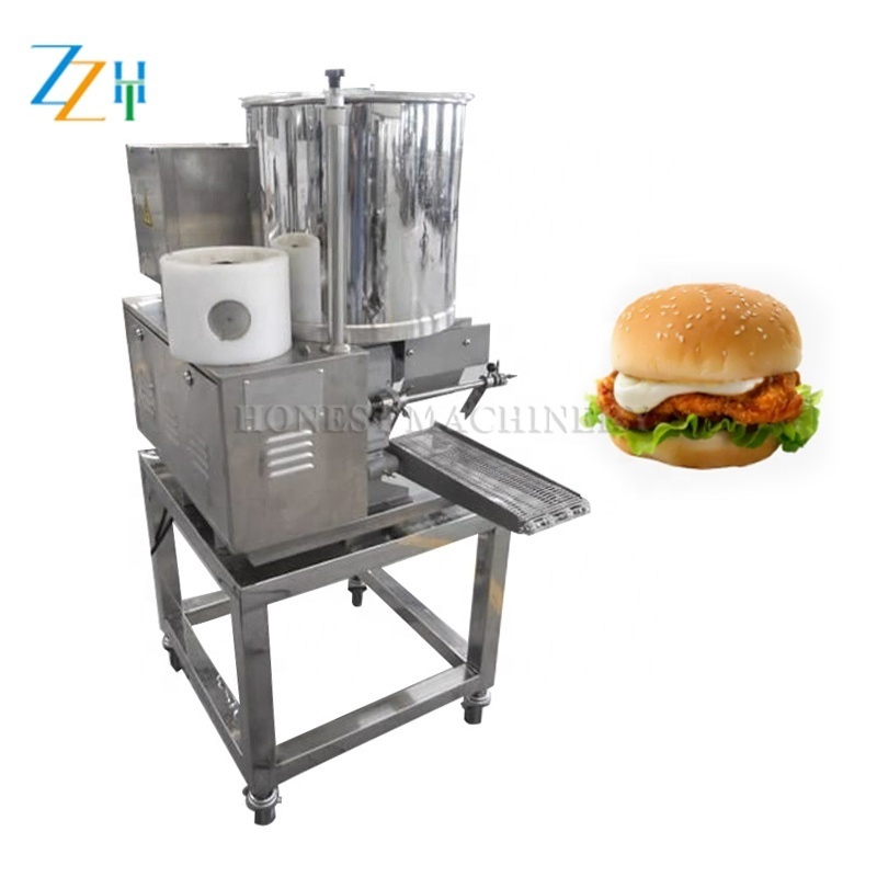 Full Automatic Industrial Burger Patty Machine / Meat Pie Making Machine / Hamburger Patty Maker