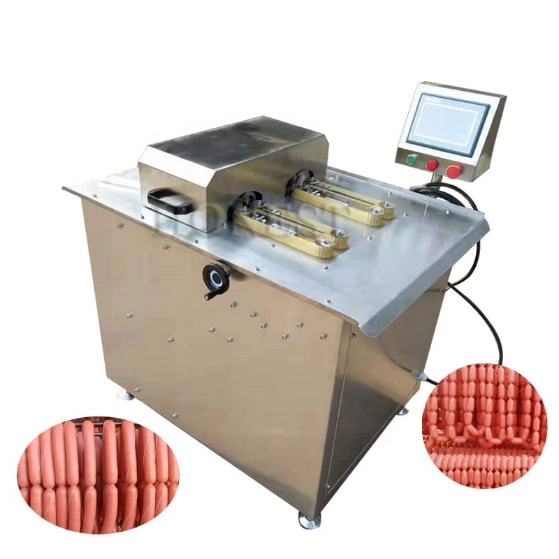 Intelligent Control Sausage Clipper / Sausage Tying Machine Knotting / Automatic Sausage Linker Machine