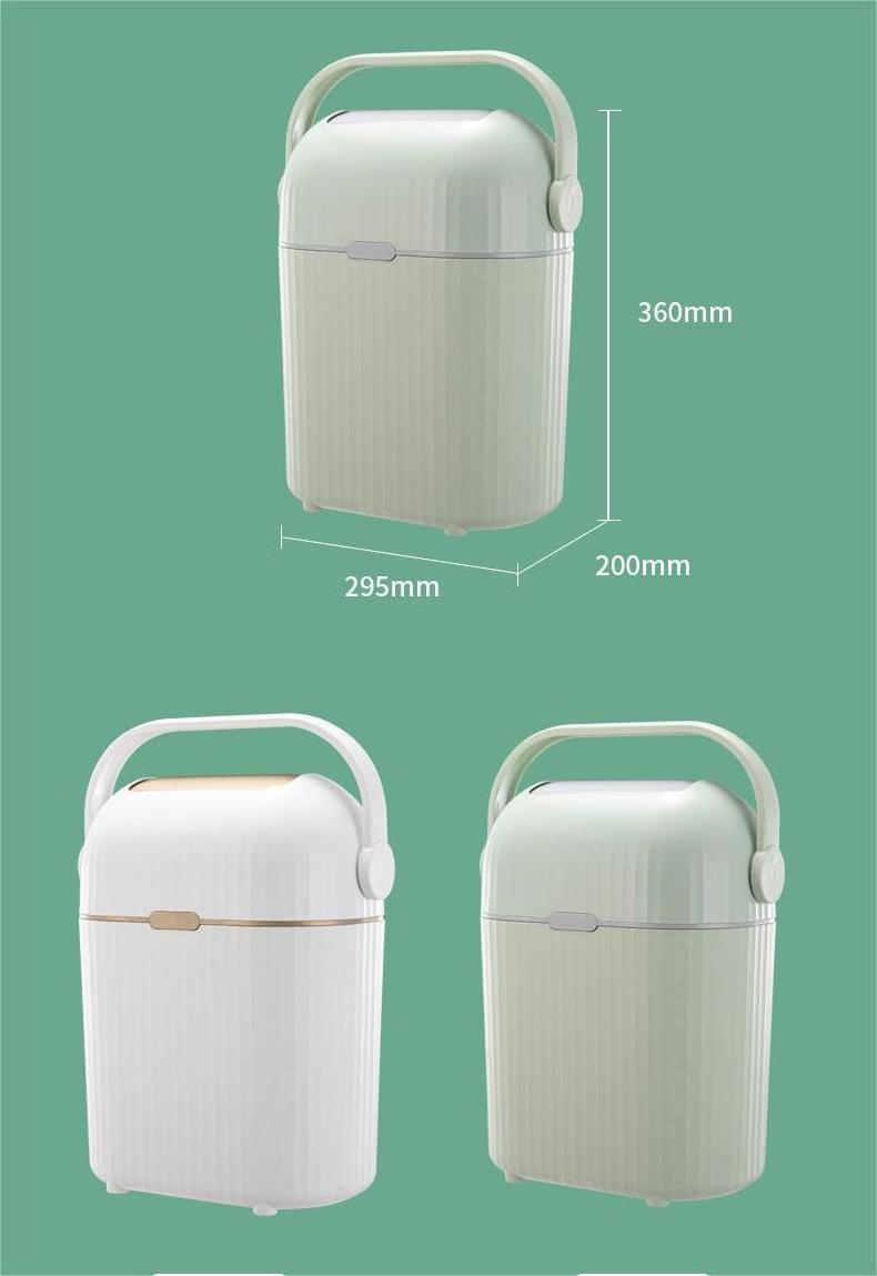 Plastic Deodorant Baby Diaper Pail Baby Diaper Trash Bin Advertising Sanitary Baby Diaper Trash Can