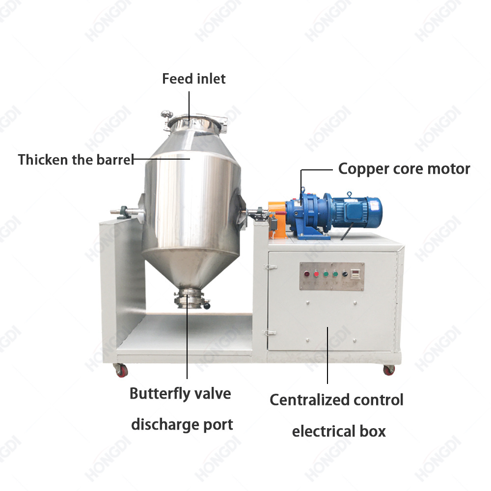 Washing Powder Soap Powder Bleaching Powder Mixer Stainless Steel Double Cone Mixer