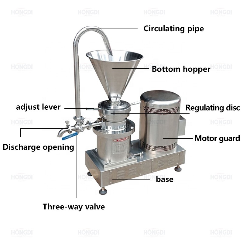 Colloid Mill Mushroom Sesame Sauce Honey BBQ Sauce Food Grinding Colloid Mill