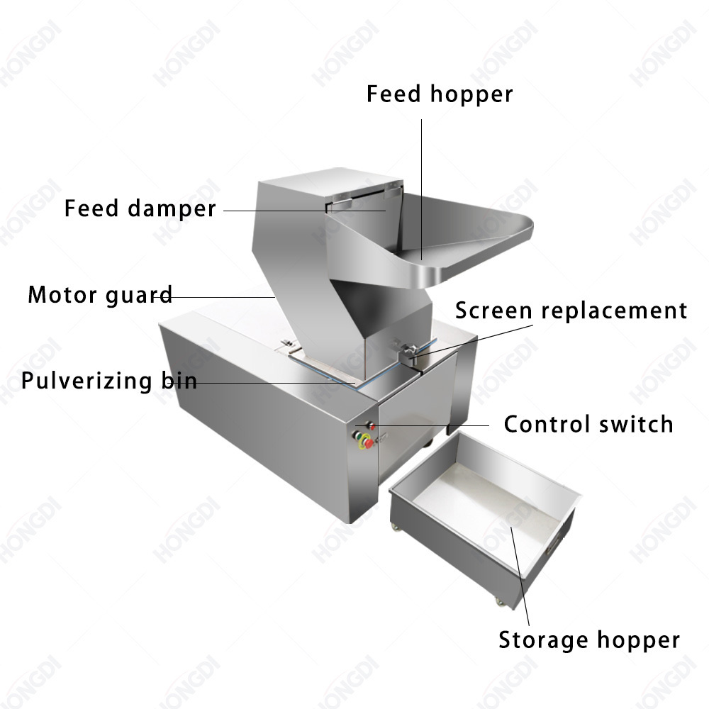 Stainless steel animal bone crusher  cow bone pig bone crushing equipment