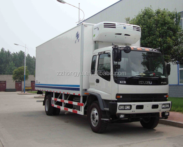 Dongfeng 170hp 8ton refrigerator van truck used for sale