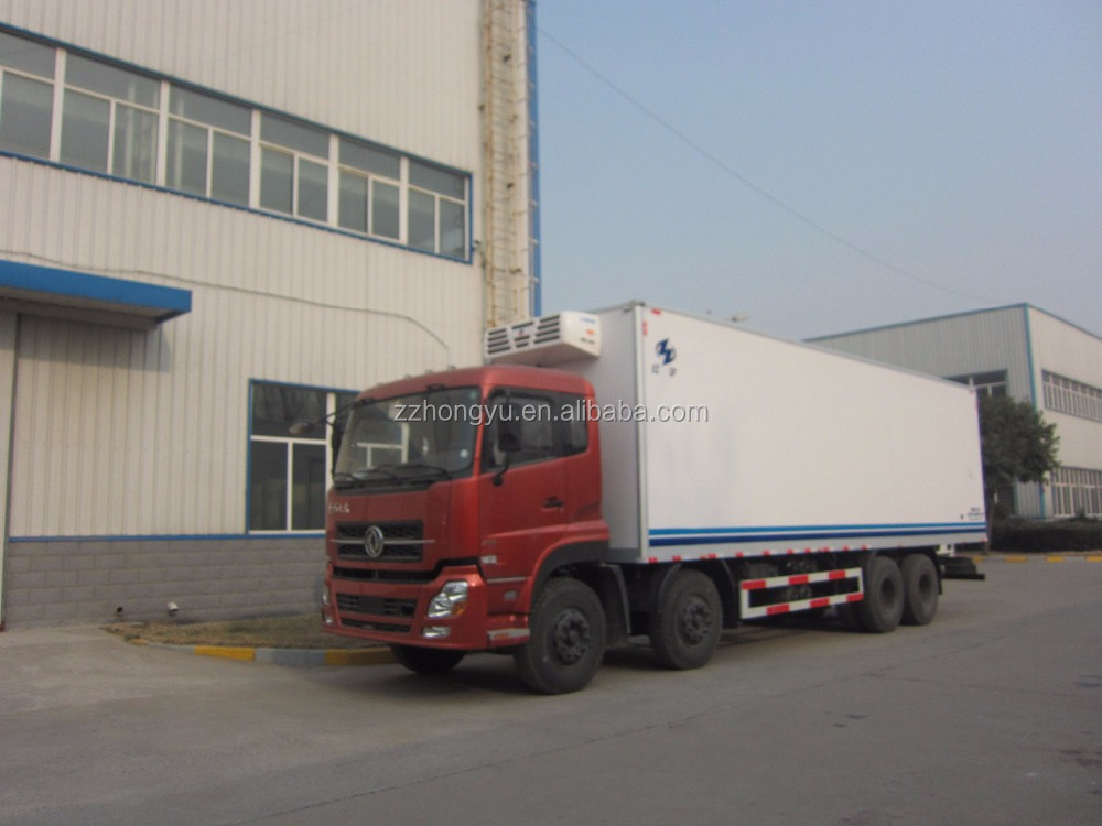 Dongfeng 170hp 8ton refrigerator van truck used for sale