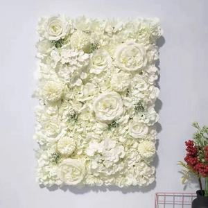 Internet Celebrity Artificial Red Rose Peony Flower Wall Wedding Event Photography Background Wall Window Decoration