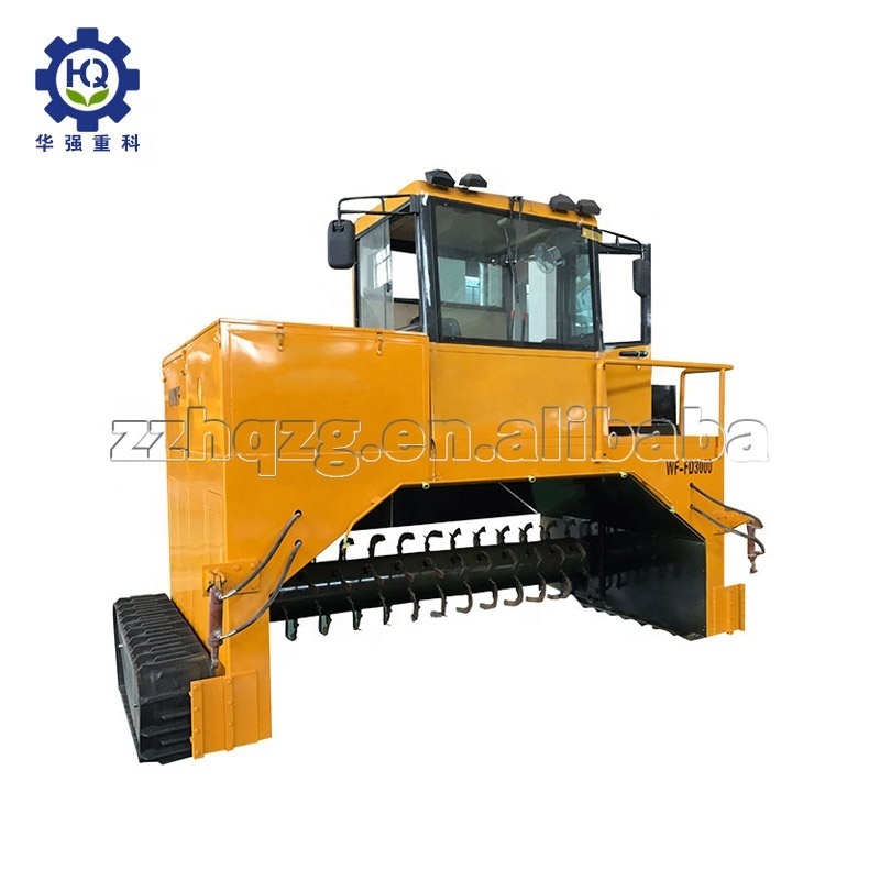 high efficiency compost mixer turner/compost turning machine price/manure fertilizer turner