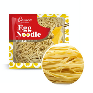 DOMEE Wholesale Chinese Broad Egg Noodles OEM Factory Noodle Bulk for Supermarket