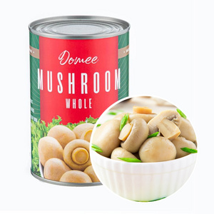 Domee Brand Manufacturer HACCP HALAL IFS BRC OEM Bulk Cheap Price Fresh Vegetable Health best canned Whole mushroom 400g