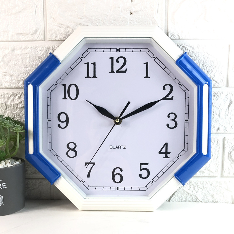 12-inch octagon wall clock Profiled clock Polygon Factory wholesale quartz clocks modern