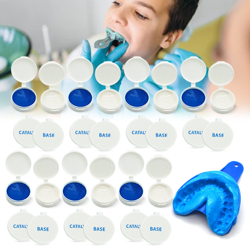 Diy Denture Making Grillz Gold Teeth Mold Kits Putty Molding Mould Kit Plastic Trays Silicone Impression Material Dental Putty