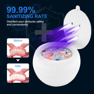 New Mini 210Ml 2024 Washing Machine Denture Aligners Tooth Jewelry Cleaner Machine UV Electric Household Ultrasonic Cleaners