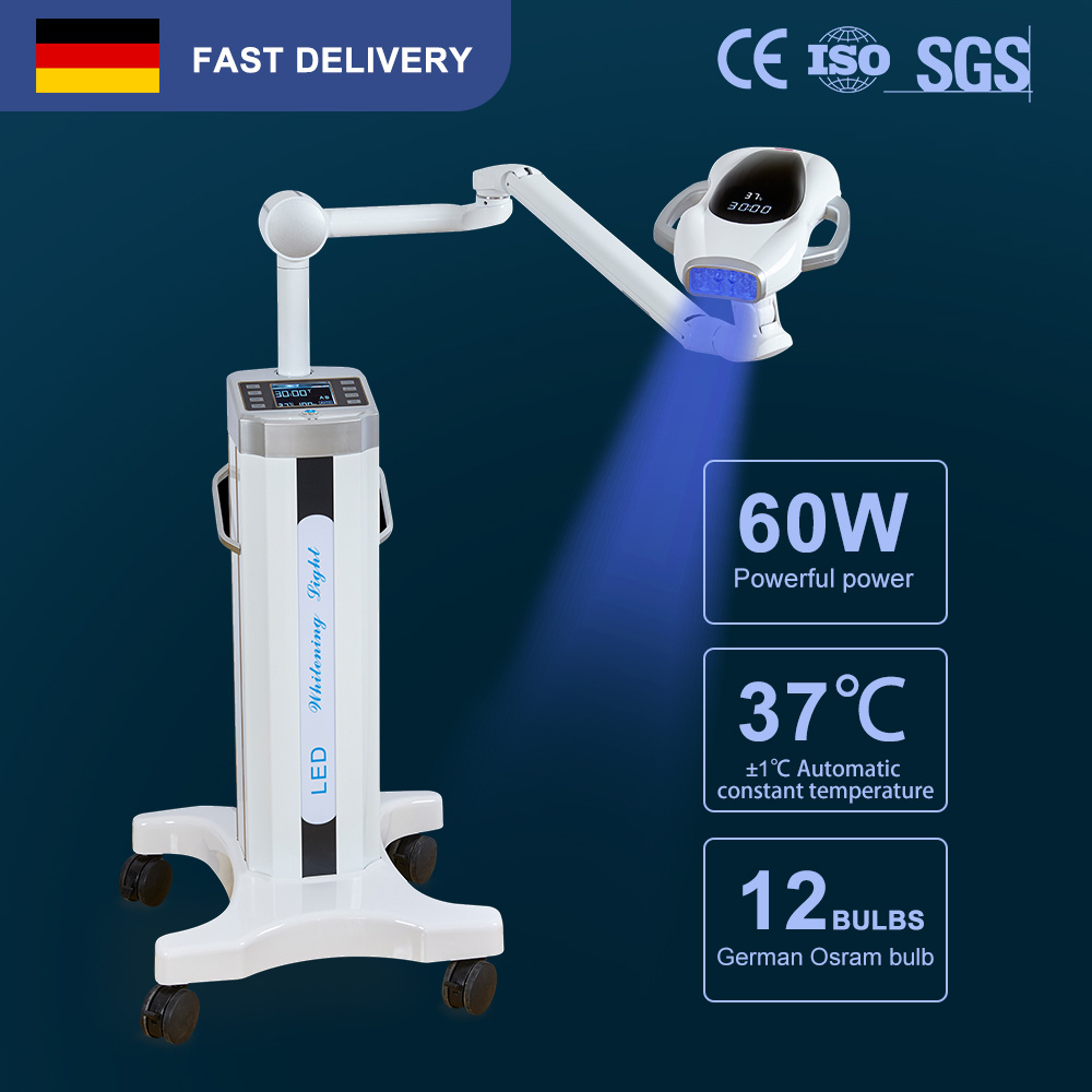 CE Spa Tooth Bleaching Lamp Machine Led Light 40w 60w Mobile Portable Dental Teeth Whitening Machine for Professional Use