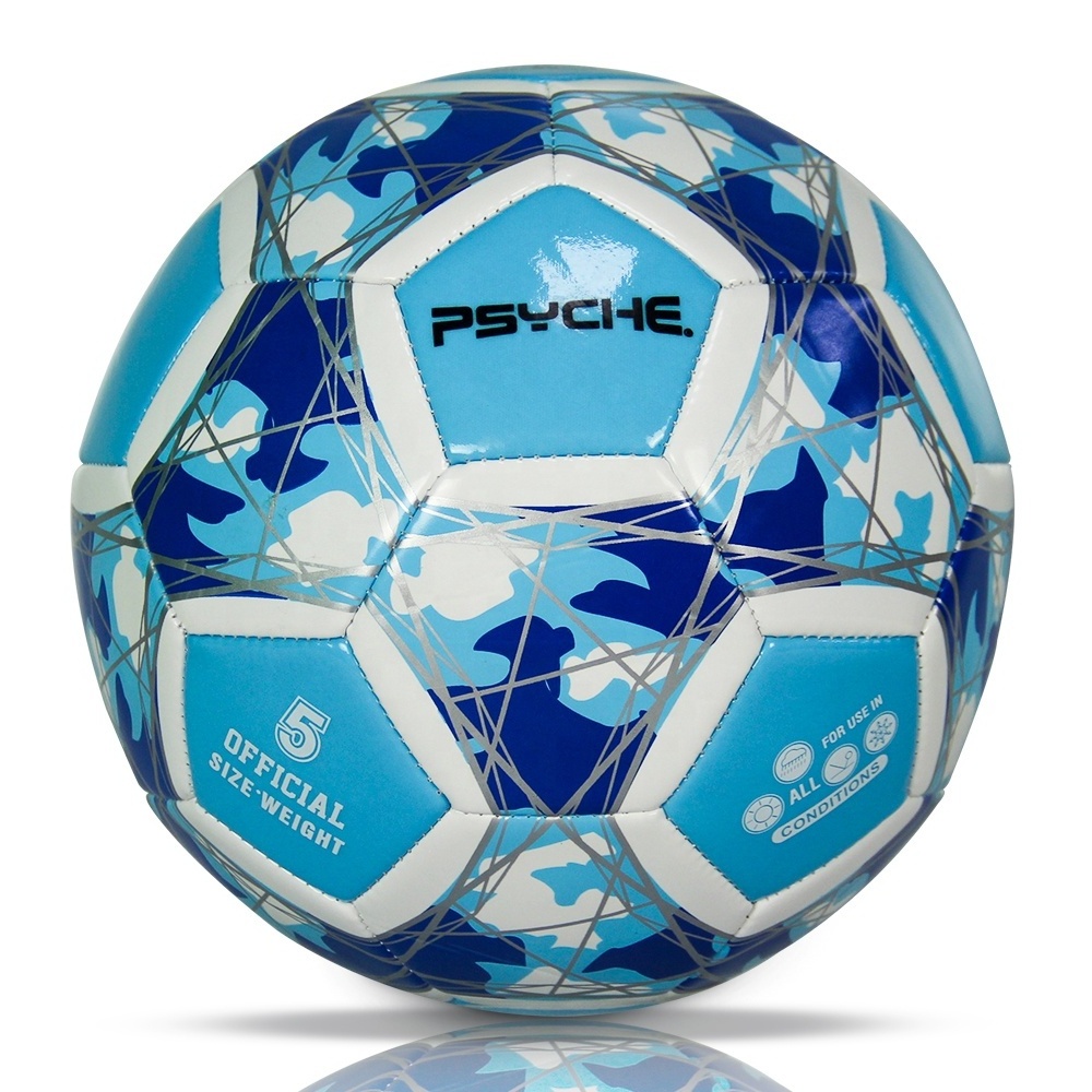 PSYCHE custom logo football glow in the dark soccer ball high quality TPU soccer ball