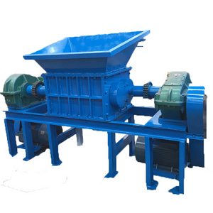 High quality double shaft industrial can crusher, shredder machine for cartoon