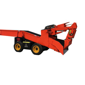 hydraulic Slag conveyor mucking loading machine,1.2m width tunnel digging loader machine