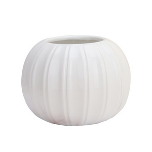 Spot wholesale white ceramic pumpkin vase simulation flower acrylic handmade flower