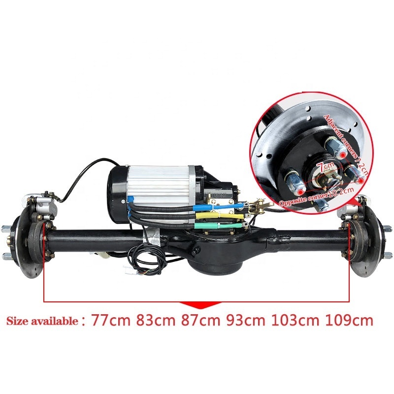 Electric vehicle 3000w 72v variable speed  rickshaw chain drive motor conversion kit with controller and rear axle