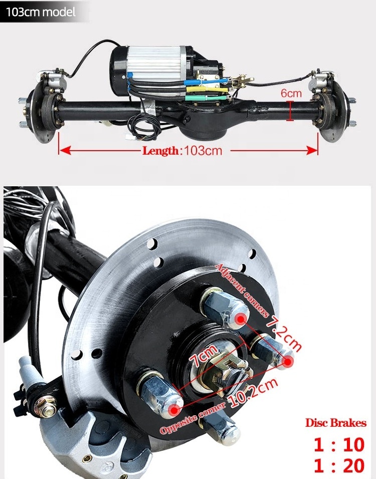 Electric vehicle 3000w 72v variable speed  rickshaw chain drive motor conversion kit with controller and rear axle