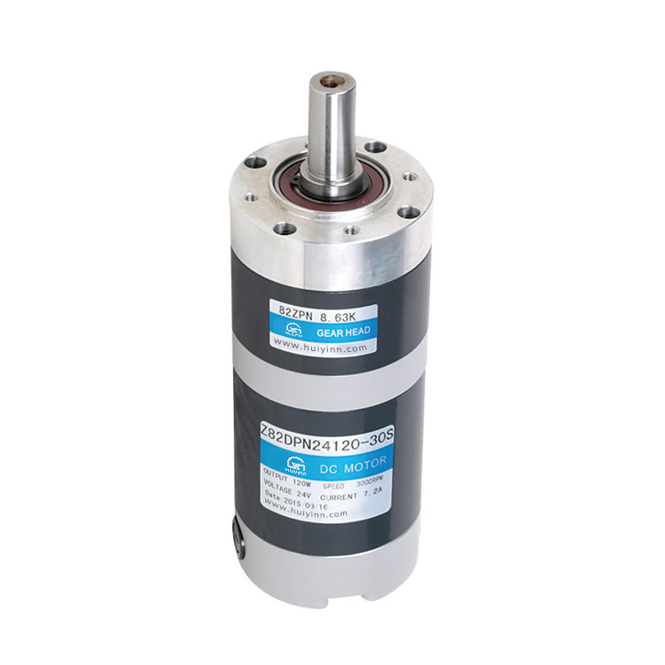 High Torque Customized Shaft 62mm 3000rpm 40W 60W 90W 24V DC Brushed Planetary Gear Motor For Packing Machine