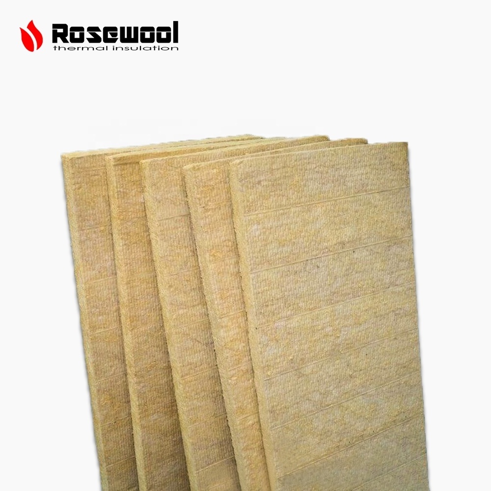 Different Size 1200*600*(50-150)Mm House Sound Insulation Materials Rock Wool Insulated Wall Panels