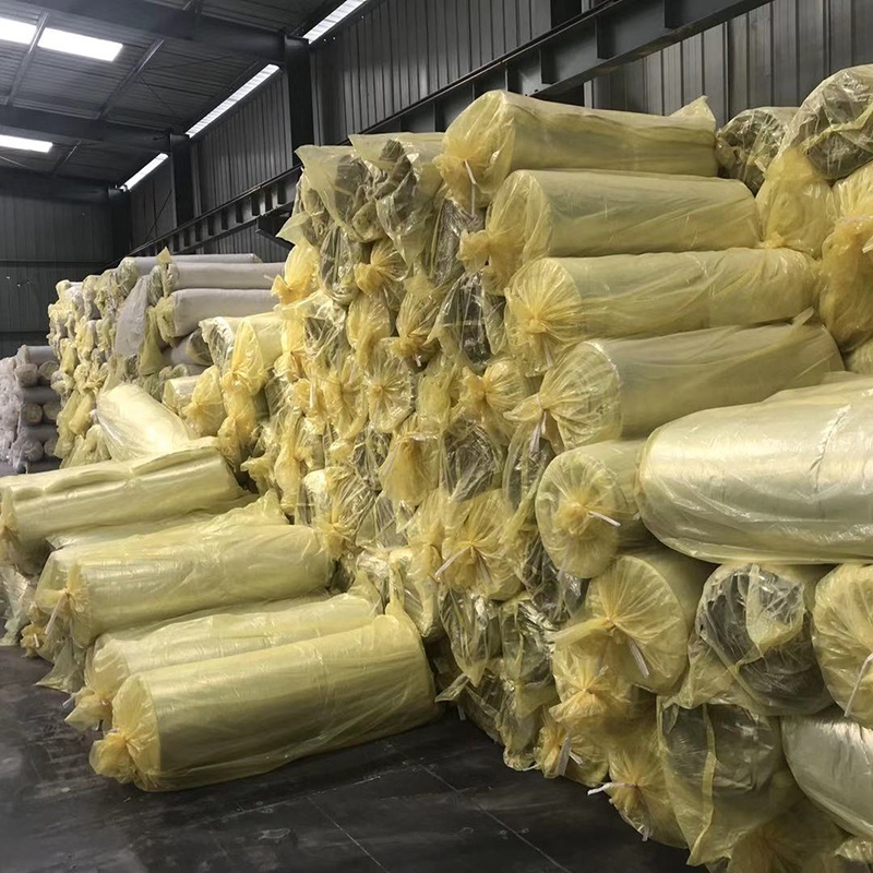 Heat Thermal Insulation 50MM fiberglass insulation roll glass wool insulation