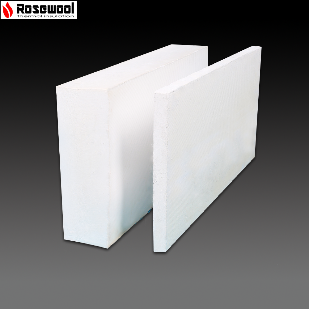 Rosewool Insulation Material 100mm fireproof Calcium Silicate Board/Slab/Sheet