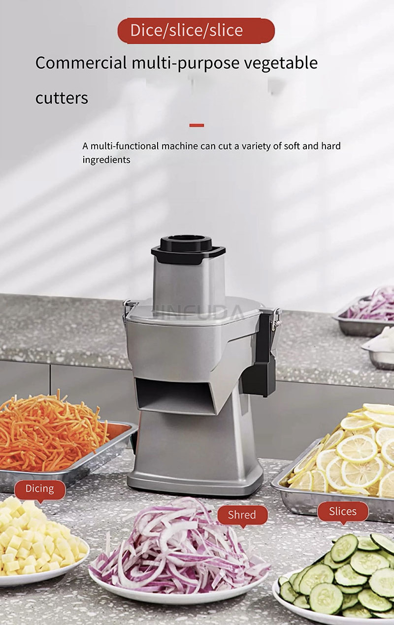 2024 Commercial Vegetable Cutter Hotel Use Vegetable Cutter Potato Slicing Carrot Cube Dicing Multifunctional Hot Sale