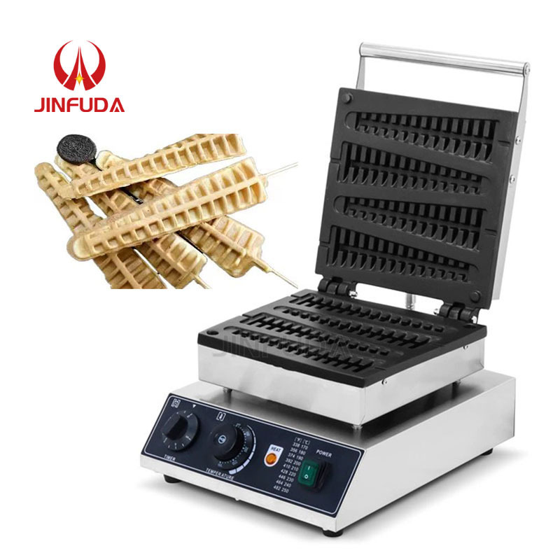 Hot Sale Snack Machines 4pcs Tree Shape Waffle Makers Waffle Machine Lolly Stick Waffle With Non-stick Hot Sale of New Products