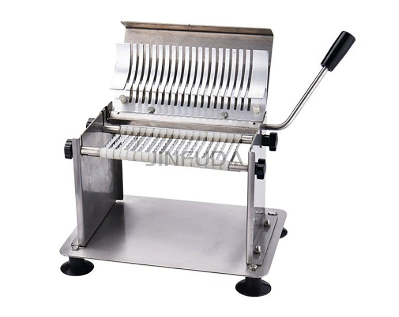 Manual kitchenware stainless steel sausage salami cutter slicer with factory price