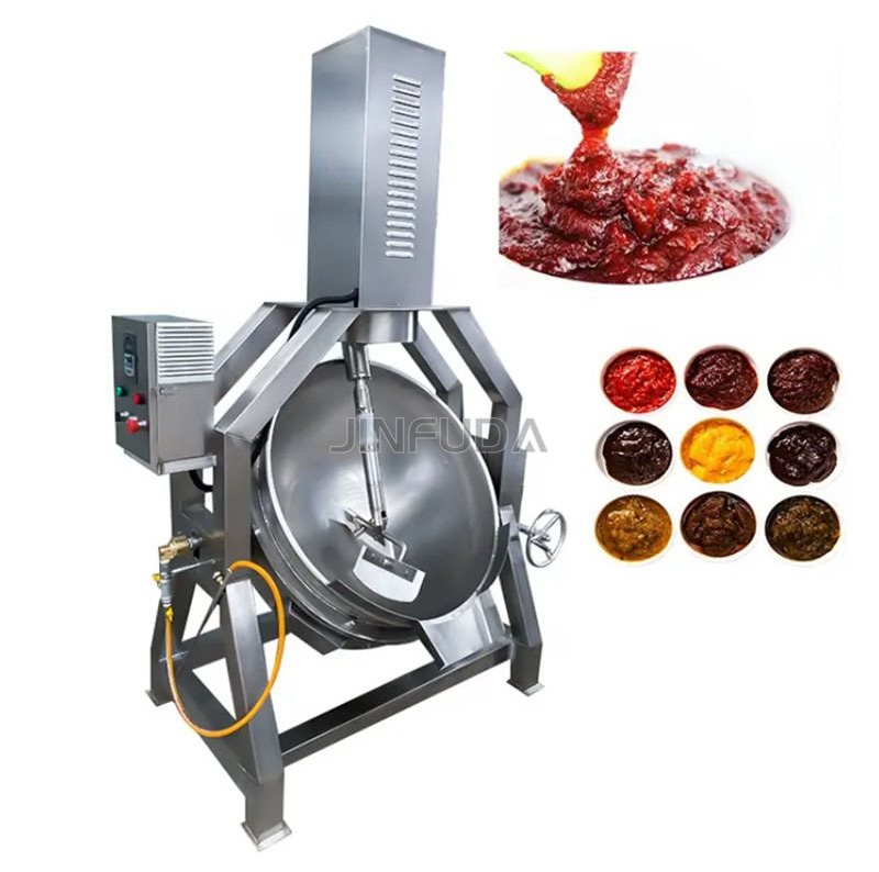 Hot selling sauce cooking machine gas heating electric jacketed kettle wholesale gas cooking mixer