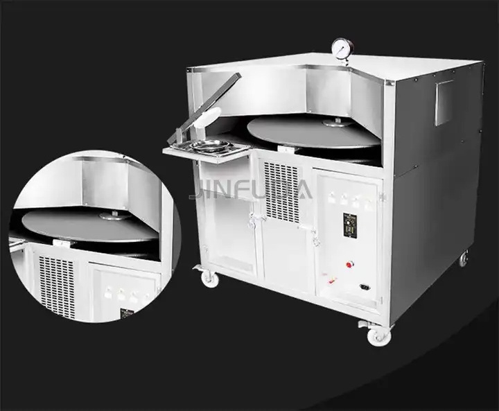 High quality and commercial gas pizza naan tandoori oven lebanese manakish pita bread auto rotation bred naan baking oven for s