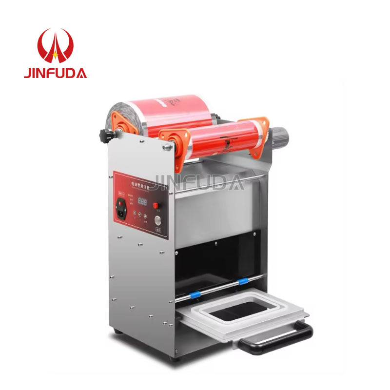 Foil Container Sealer Sealing Machine Fast Food Tray Lunch Box Disposable Aluminum Foil Tray Machine